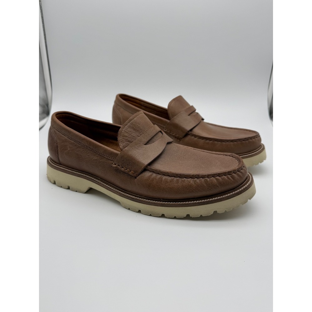 Cole Haan American Classics Penny Loafer Brown Leather Lug Sole C36539 Mens 9.5M